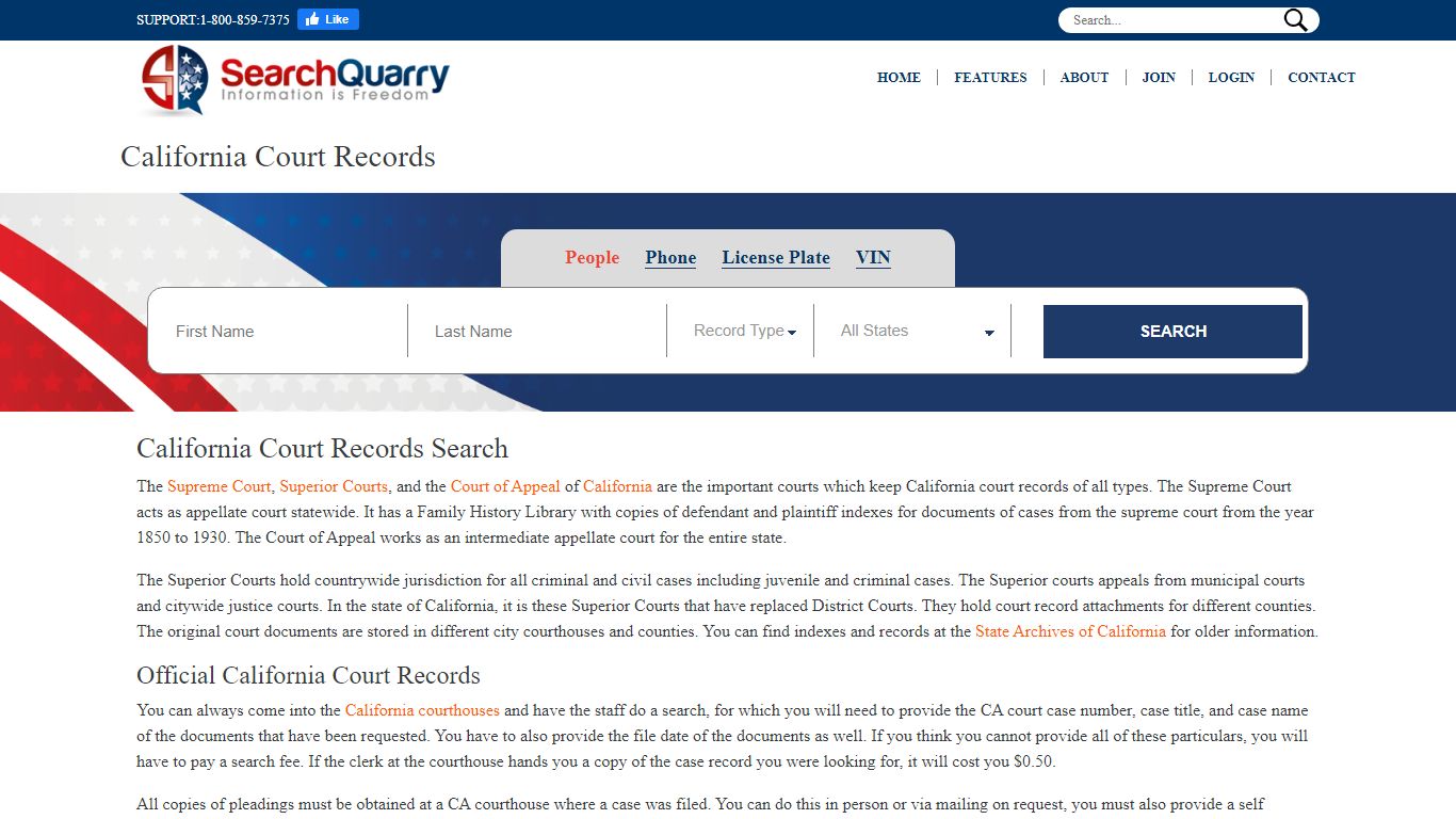 Free California Court Records | Enter a Name to View Court Records Online