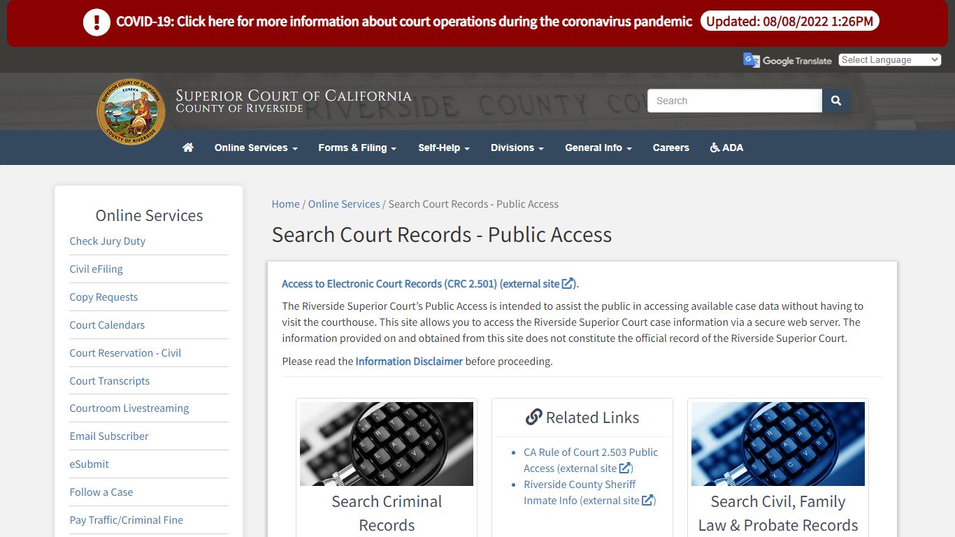 Public Access - California
